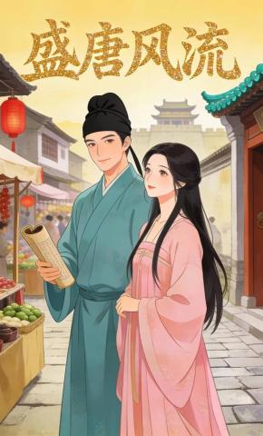 短剧《盛唐风流》海报