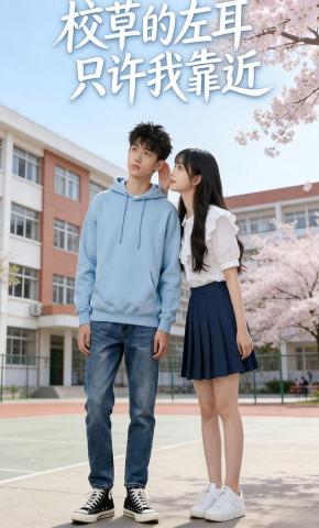 短剧《校草的左耳只许我靠近》海报