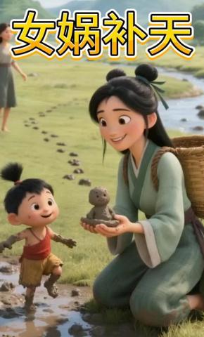 短剧《女娲补天》海报