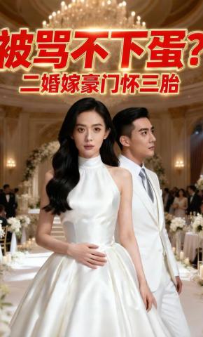 短剧《被骂不下蛋？二婚嫁豪门怀三胎》海报