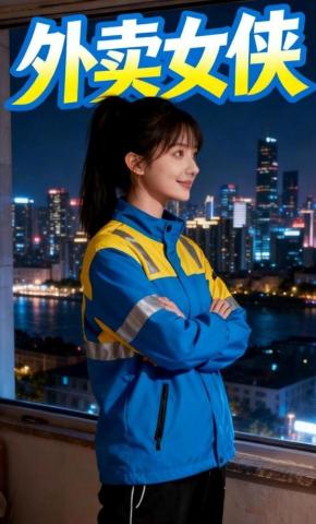 短剧《外卖女侠》海报