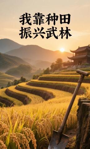 短剧《我靠种田振兴武林》海报