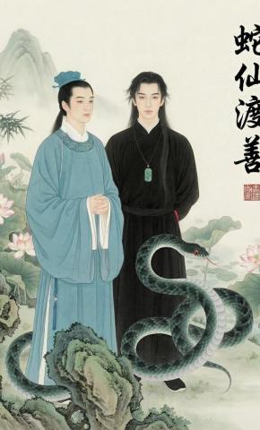 短剧《蛇仙渡善》海报