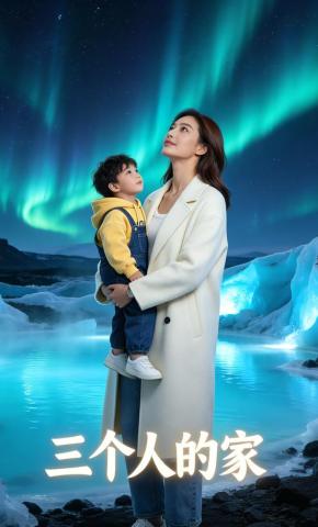短剧《三个人的家》海报