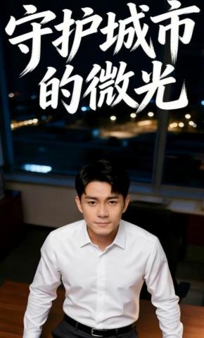 短剧《守护城市的微光》海报