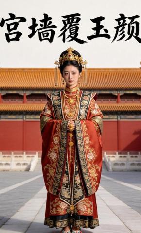 短剧《宫墙覆玉颜》海报