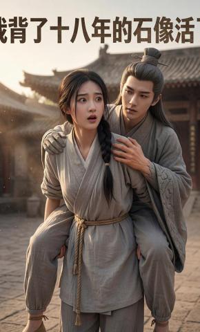 短剧《我背了十八年的石像活了》海报