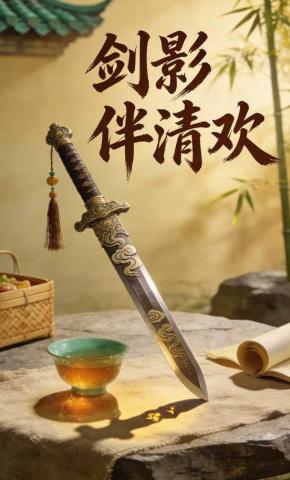 短剧《剑影伴清欢》海报
