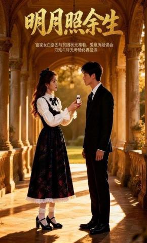 短剧《明月照余生》海报