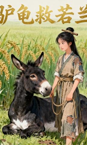 短剧《驴龟救若兰》海报