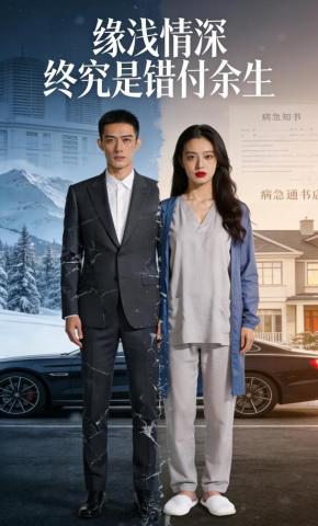 短剧《缘浅情深，终究是错付余生》海报