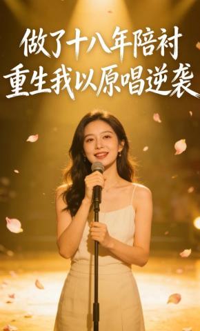 短剧《做了十八年陪衬，重生我以原唱逆袭》海报