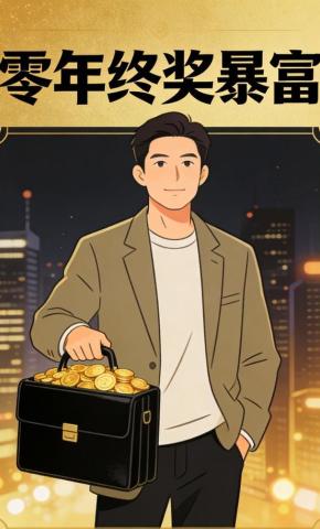 短剧《零年终奖暴富》海报