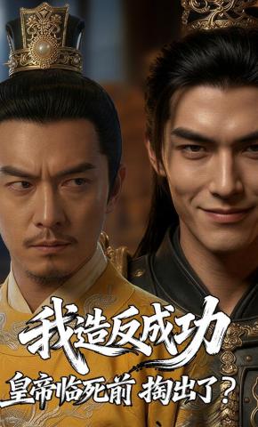 短剧《我造反成功皇帝临死前掏出了？》海报