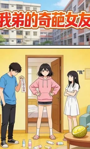 短剧《我弟的奇葩女友》海报