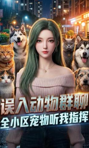 短剧《误入动物群聊，全小区宠物听我指挥》海报