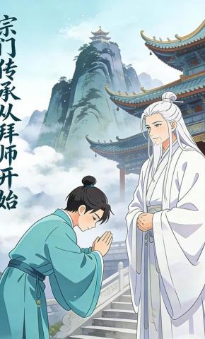 短剧《宗门传承从拜师开始》海报