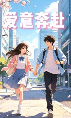 短剧《爱意奔赴》海报