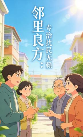 短剧《邻里良方：专治扰民无赖》海报