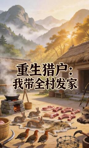 短剧《重生猎户：我带全村发家》海报