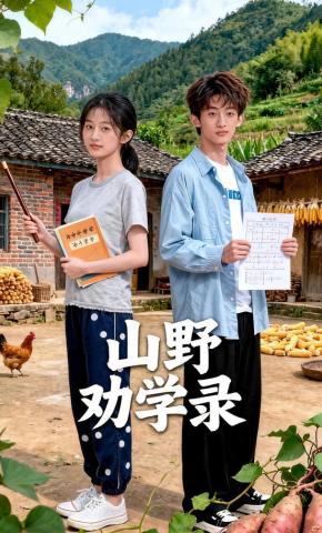 短剧《山野劝学录》海报