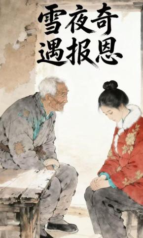 短剧《雪夜奇遇报恩》海报
