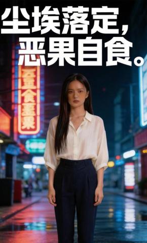 短剧《尘埃落定，恶果自食》海报