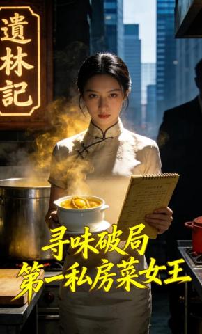 短剧《寻味破局：第一私房菜女王》海报