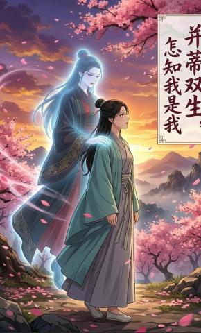 短剧《并蒂双生，怎知我是我》海报