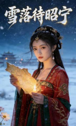 短剧《雪落待昭宁》海报