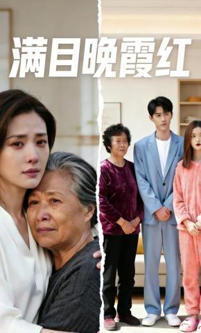 短剧《满目晚霞红》海报