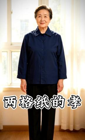 短剧《两格纸的孝》海报