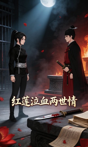 短剧《红莲泣血两世情》海报
