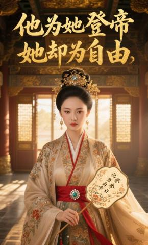 短剧《他为她登帝，她却为自由》海报