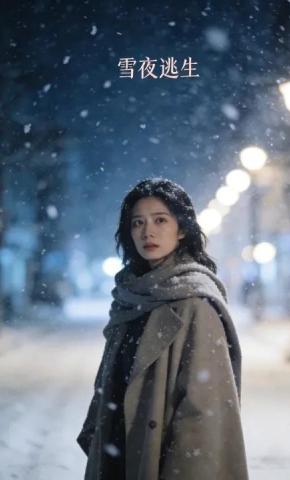 短剧《雪夜逃生1》海报