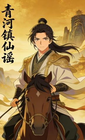 短剧《青河镇仙谣》海报