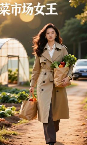 短剧《菜市场女王》海报