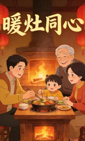 短剧《暖灶同心》海报