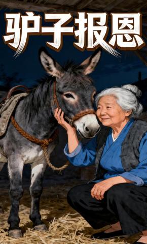 短剧《驴子报恩》海报