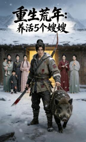 短剧《重生荒年：养活五个嫂嫂》海报