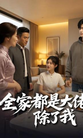 短剧《全家都是大佬，除了我》海报