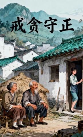 短剧《戒贪守正》海报