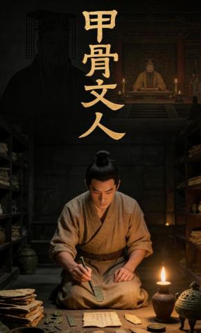 短剧《甲骨文人》海报