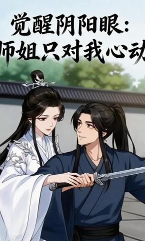 短剧《觉醒阴阳眼：师姐只对我心动》海报