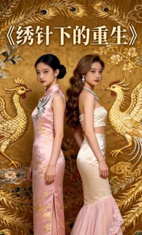 短剧《绣针下的重生》海报