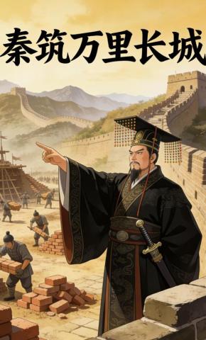 短剧《秦筑万里长城》海报