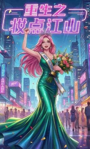 短剧《重生之妆点江山》海报