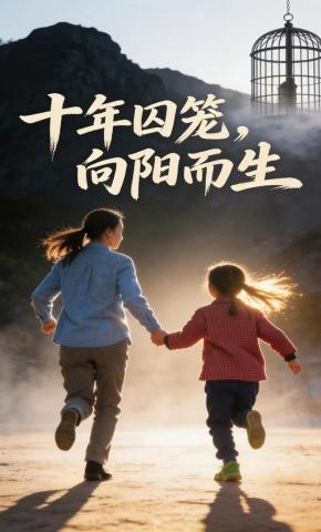 短剧《十年囚笼向阳而生》海报