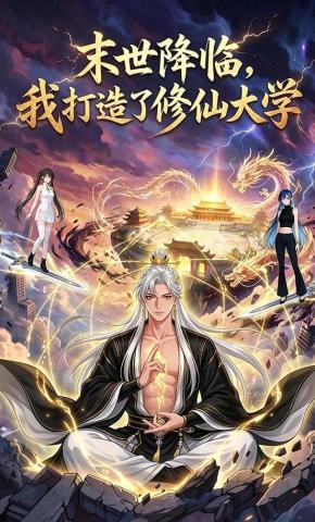 短剧《末世降临，我打造了修仙大学》海报