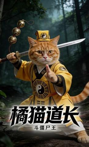 短剧《橘猫道长斗僵尸王》海报